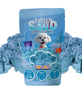 TUBAN purvinas kvapnus sensorinis smėlis Fluffy mėlynas 90g