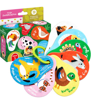CzuCzu Mano gyvūnėliai 12m+ knygelė su žiedu ZA5552