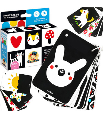 CzuCzu Kontrasty Knygelė su Virvelėmis