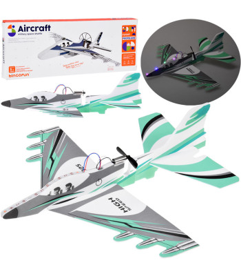 Lengvas putų lėktuvas su LED apšvietimu ir USB krovimu ZA5583