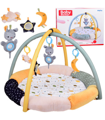 Minkšta edukacinė kilimėlis su lankais Debesis