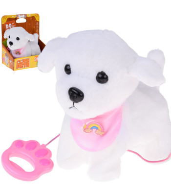 Interaktyvus šuniukas ant pavadėlio