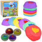 Šviečiantis sensorinis takelis - pusiausvyros treniruotės akmenukai, 6 vnt.