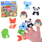 Guminės pirštinės lėlytės „Zoologijos sodas“ – 5 figūrėlių rinkinys