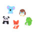 Guminės pirštinės lėlytės „Zoologijos sodas“ – 5 figūrėlių rinkinys