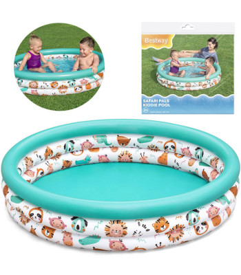 Bestway Pripučiamas Vaikų Baseinas „Safari Gyvūnėliai“ 122cm 51226