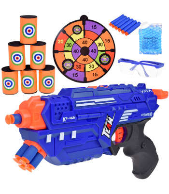 Žaislinis pistoletas Shotgun 2in1 su piankiniais ir želatiniais šoviniais