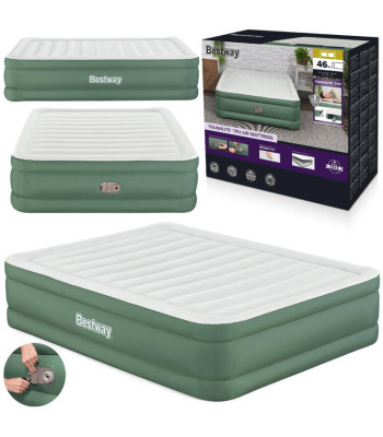 Bestway Dvigulė pripučiama lova su įmontuota pompa 203x152x46 cm