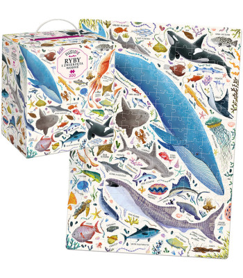 CzuCzu Puzzlove Dėlionė Žuvys ir vandens gyvūnai 200 elementų