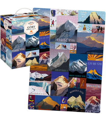 CzuCzu Puzzlove Puzzle Kalnai 8000 m v.j.l. 1000 detalių ZA5623