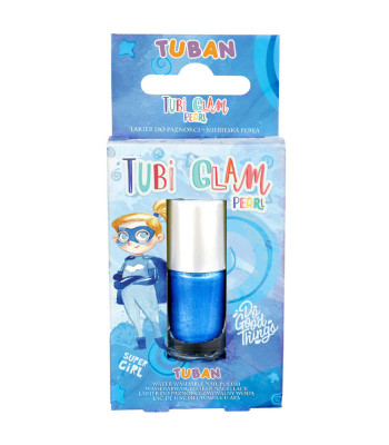 Tuban Tubi Glam nagų lakas vaikams, mėlynas perlamutrinis, 5 ml