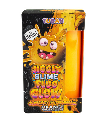 Tuban Jiggly Slime Fluo Glow šviečiantis oranžinis 430g