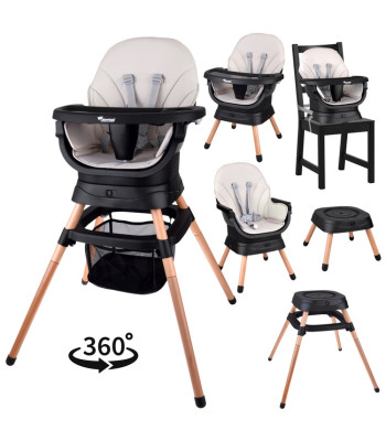 Daugiafunkcinė vaikų kėdutė maitinimui 6 viename