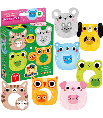 Czuczu Mano dėlionės su skylute 12m+ GYVŪNĖLIAI ZA5660