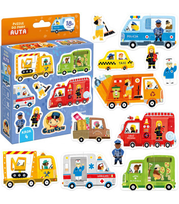 CzuCzu Puzzle Pora 18m+ Automobiliai ZA5661