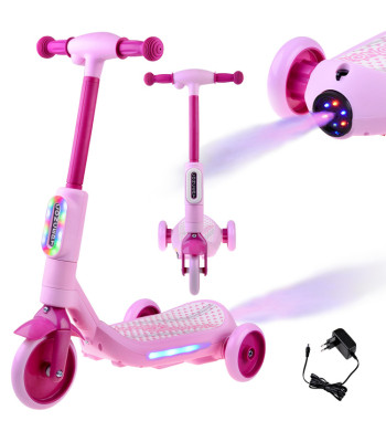 Elektrinis triratis paspirtukas vaikams su DISCO muzika ir vandens garais SP0840