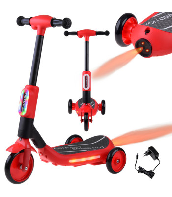 Elektrinis triratis paspirtukas vaikams su DISCO muzika ir garų efektu SP0840