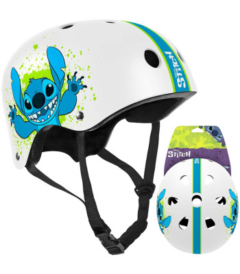 Reguliuojamas vaikiškas šalmas M dviračiui, paspirtukui, riedučiams Disney Stitch SP0844
