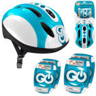 Reguliuojama vaikų apsaugos rinkinys - šalmas ir apsaugos