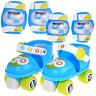 Reguliuojamos riedlentės + alkūnių ir kelių apsaugos vaikams, dydis 23-27 cm