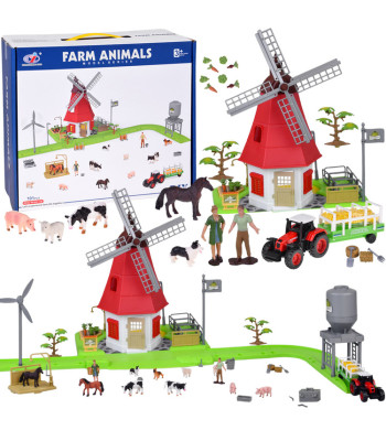 Serija „Gyvūnai Ferma” Rinkinys Vėjo Malūnas 101 dalis Figūrėlės ZA5688