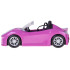 Fioletinis sportinis automobilis klasikinėms lėlėms - kabrioletas dviem lėlėms