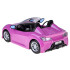 Fioletinis sportinis automobilis klasikinėms lėlėms - kabrioletas dviem lėlėms