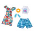 Lėlės drabužių komplektas vasaros stiliui