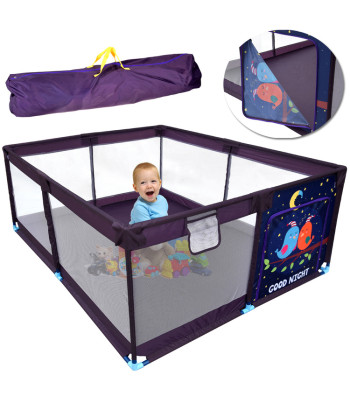 Didelis vaikiškas maniežas sausas baseinas 160x200 cm + krepšys uždangalas ZA5712