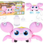 Žaismingas krabas burbulų mašina