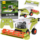 Didelis nuotoliniu būdu valdomas kombainas grūdams ir kukurūzams su dūmų, šviesų ir garso funkcijomis RC0716