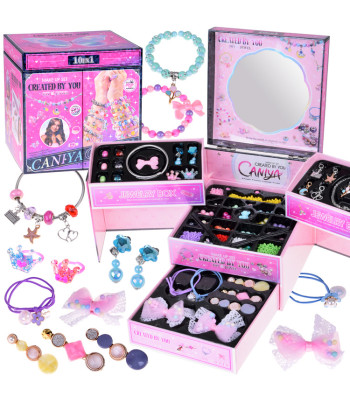 Išskleidžiama Papuošalų Dėžutė Koralai DIY Plaukų Dekoracijos ZA5732