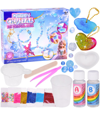 Kūrybinis rinkinys DIY Kristalų papuošalai - raktų pakabukai ir pakabukai