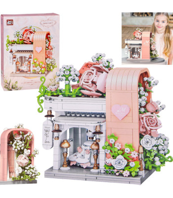 Konstruktorių rinkinys Romantiška vestuvių salė su vitrina, gėlėmis ir suknele 1047-ele ZA5739