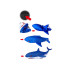 Nuotoliniu būdu valdomas pripučiamas ryklys – 360° pramogos be ribų, RC0720, didelis