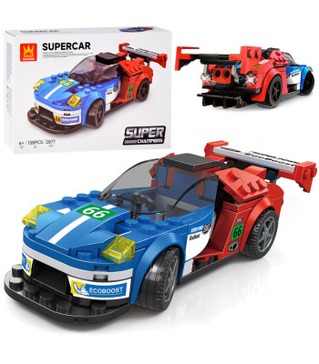 Techninės kaladėlės - sportinis automobilis