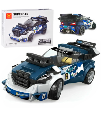 Konstruktoriai - Sportinis automobilis mėlynas 164 detalės + lipdukai