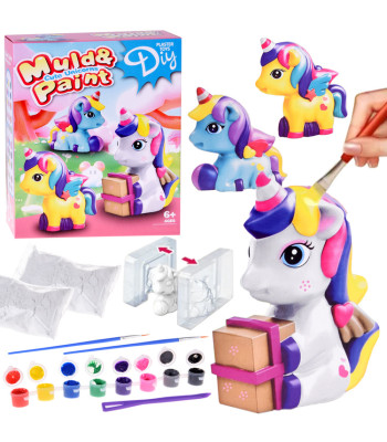 Kūrybinis rinkinys „Pasidaryk pats – Gipsiniai vienaragiai“