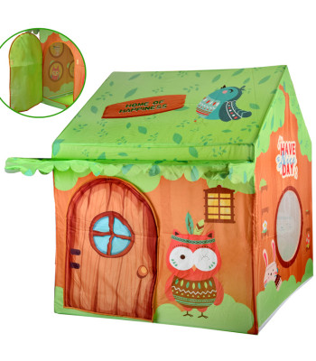 Spalvotas vaikų palapinė-namas „Miško draugai“ + krepšys ZA5763