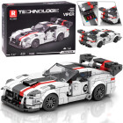 Techninės kaladėlės - Supersportinis automobilis Baltasis Viperis