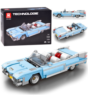 Mėlynas Kabrioletas Techninės Kaladėlės – Amerikos Klasika