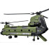 Reobrix Licencijuoti Statybiniai Blokeliai Sraigtasparnis CH-47 Chinook 1458 vnt.