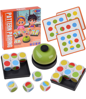 Žaidimas dėlionė dėmesio koncentracija spalvoti raštai GR0761