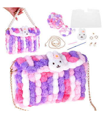 Kūrybinis rinkinys Sukurk pats - Pūkuota pomponinė RANKINĖ DIY ZA5814