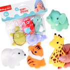 Guminiai vonios žaisliukai - 4 gyvūnų rinkinys