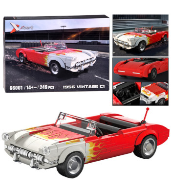 Konstrukciniai blokeliai klasikinis automobilis Hot Rod Roadster 249 el.