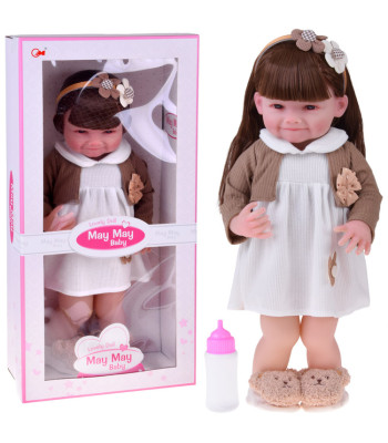 Didelė Lėlė Mergaitė 55 cm – žavinga išvaizda ir žaisminga šypsena