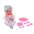 Lėlė kūdikis 32 cm su judančiomis akimis + maitinimo priedai