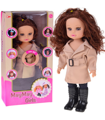 Stilinga lėlė Kalinka Rudens Dama su elegantišku paltu 36cm ZA5840