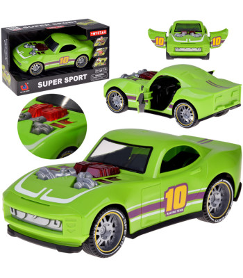 Sportinis lenktyninis automobilis su šviesos ir garso efektais